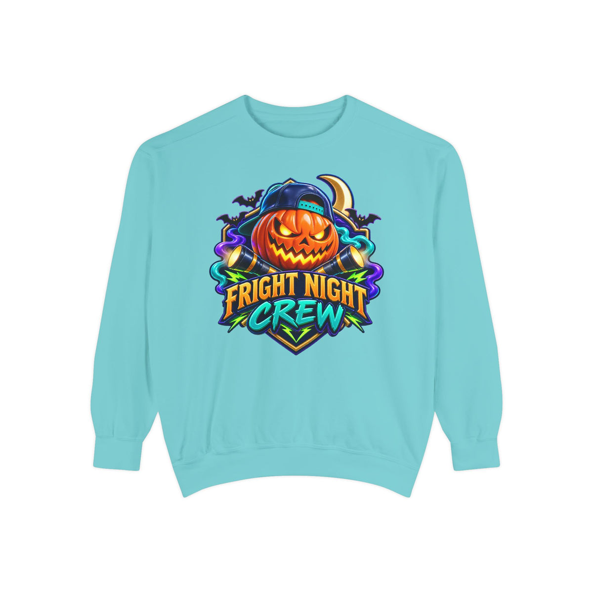 Fright Night Crew Halloween Sweatshirt 🎃 | Pumpkin Halloween Pullover