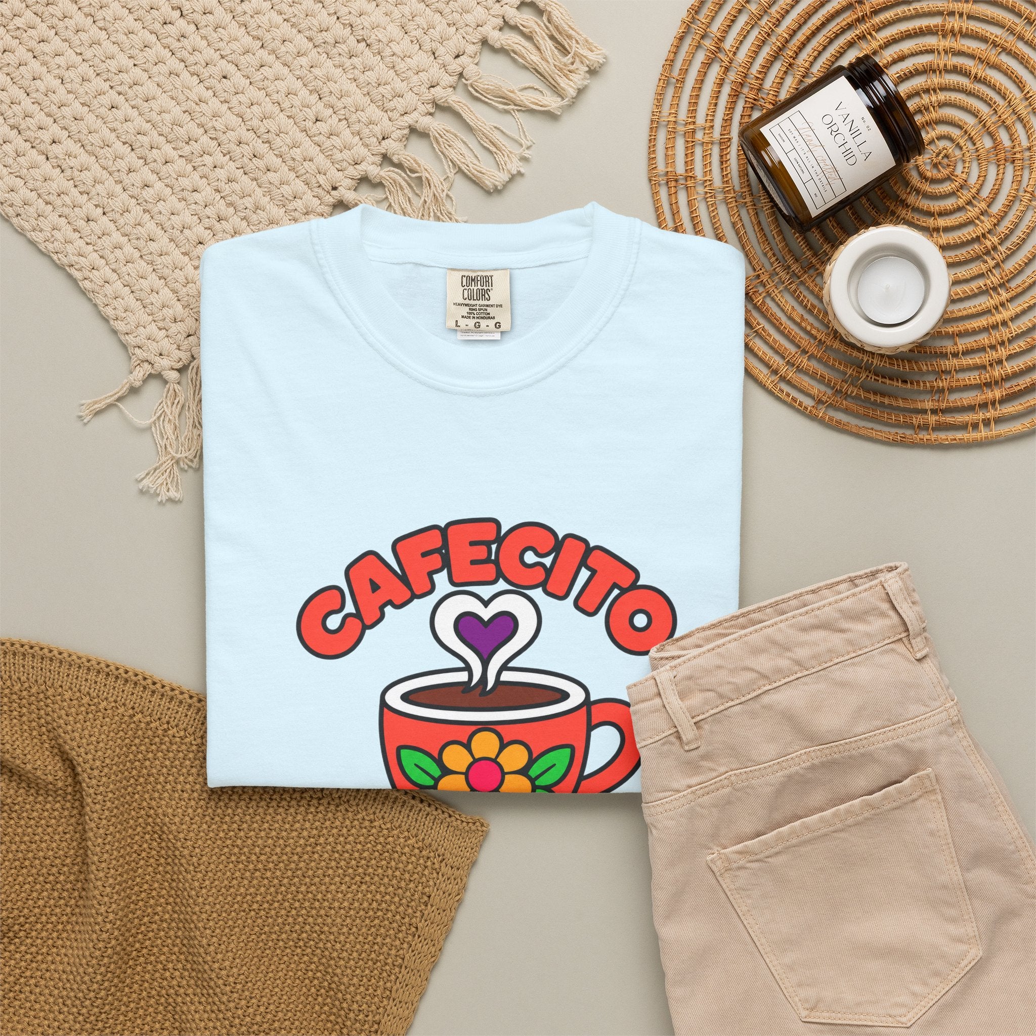 Cafecito Y Cultura Heavyweight Tee ☕🌼