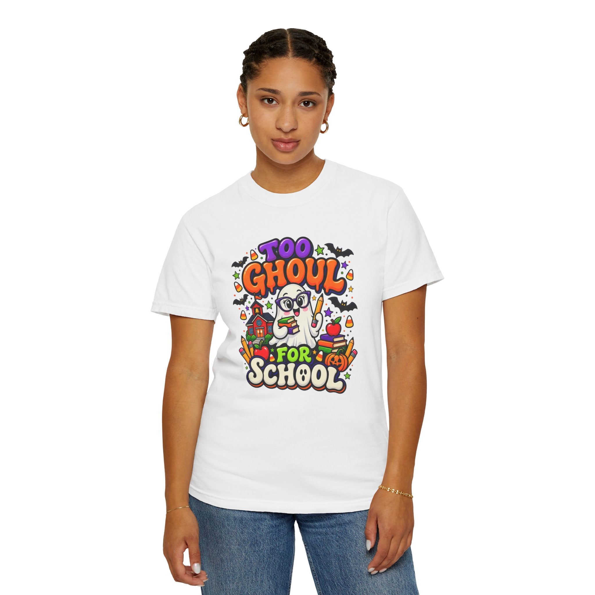 Too Ghoul for School T-Shirt — Cute Halloween Ghost Back-to-School Tee