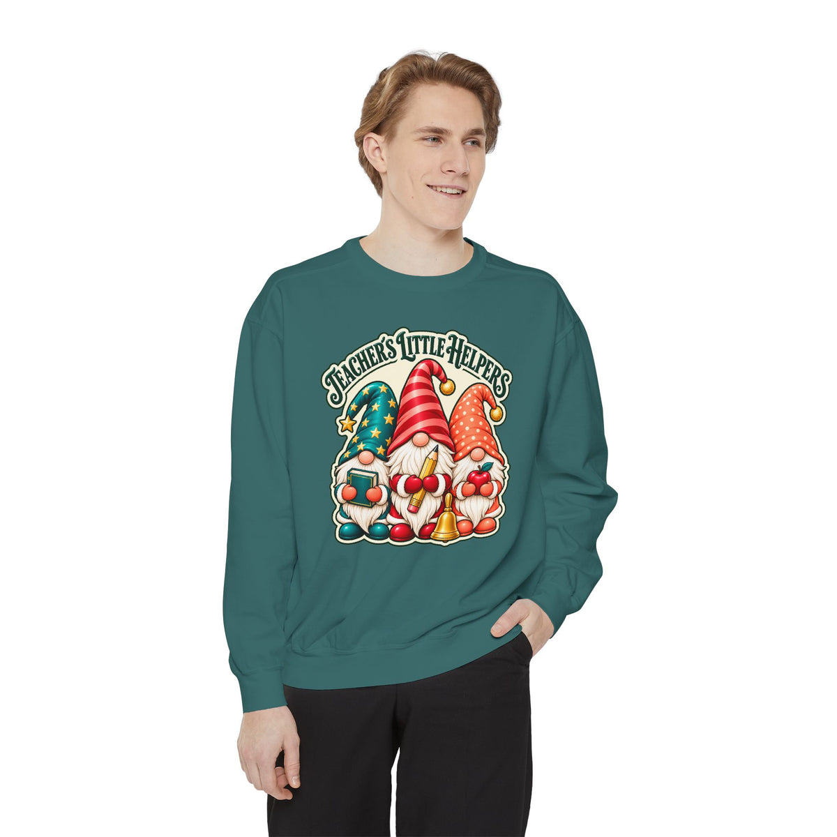 Teachers Little Helpers Gnome Christmas Sweatshirt