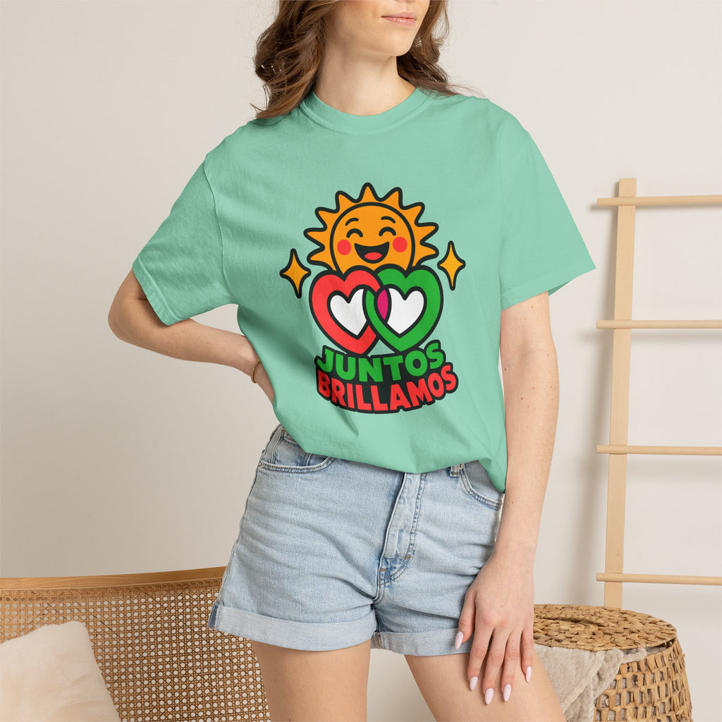 Juntos Brillamos Latino Heritage Heavyweight Tee ☀️❤️