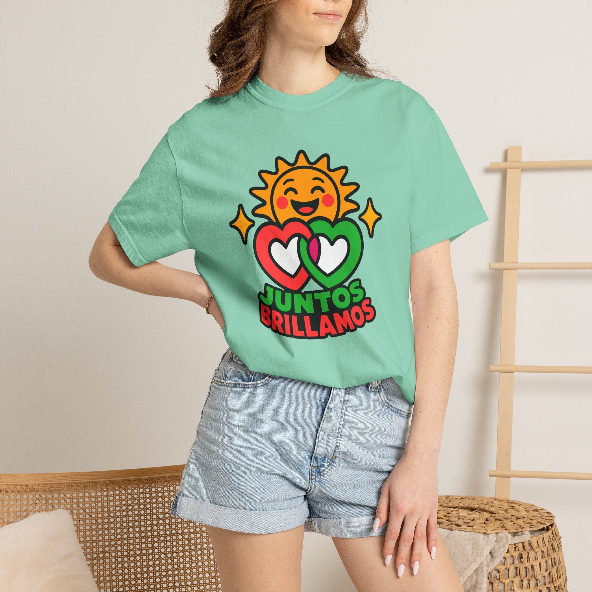 Juntos Brillamos Latino Heritage Heavyweight Tee ☀️❤️