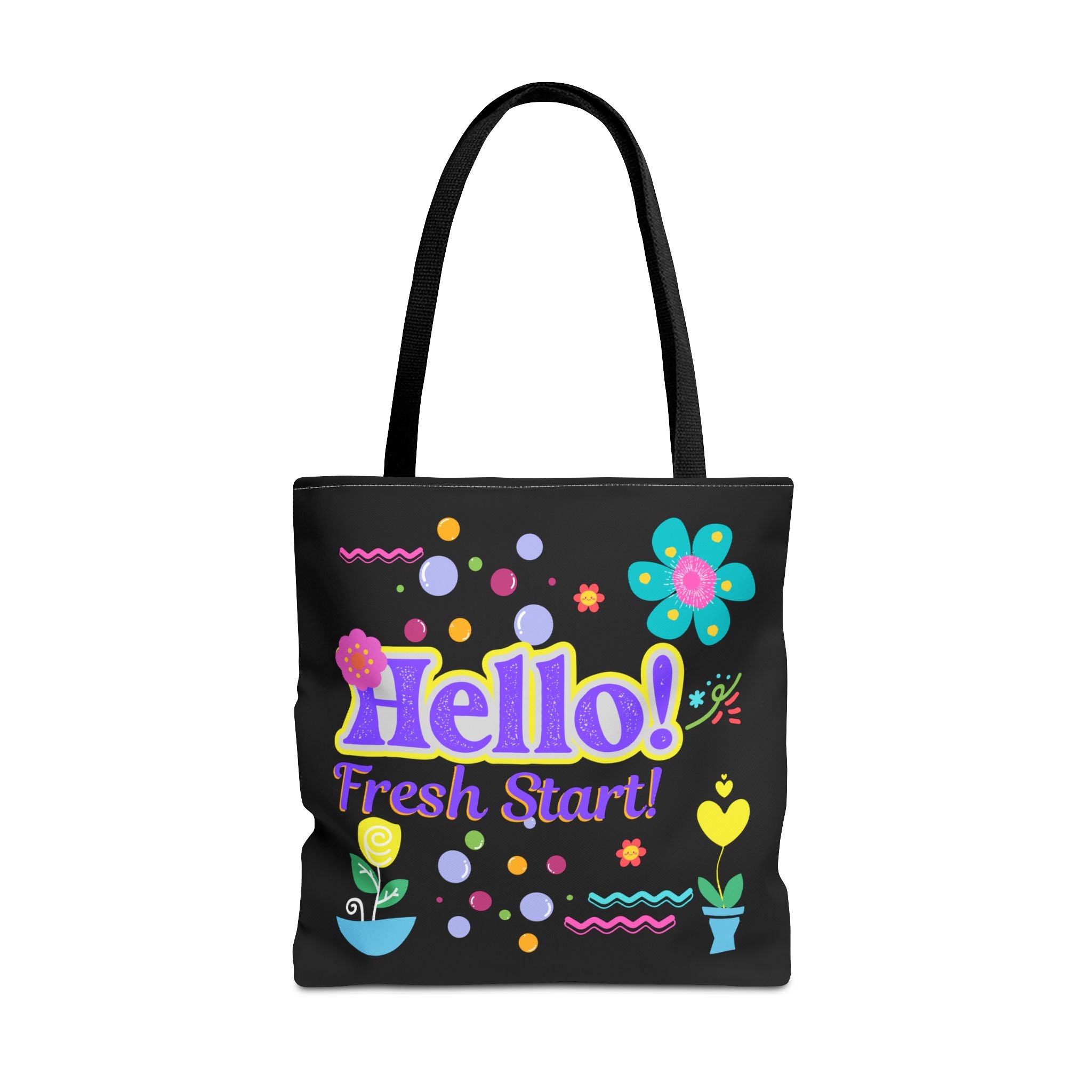 Hello Fresh Start / You've Got This" Retro Two-Sided Tote Bag