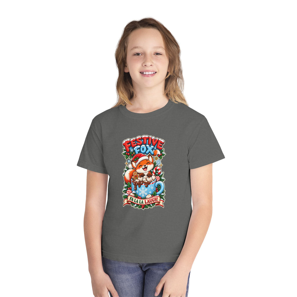 Festive Fox “Fala La Laugh!” Youth Christmas Tee