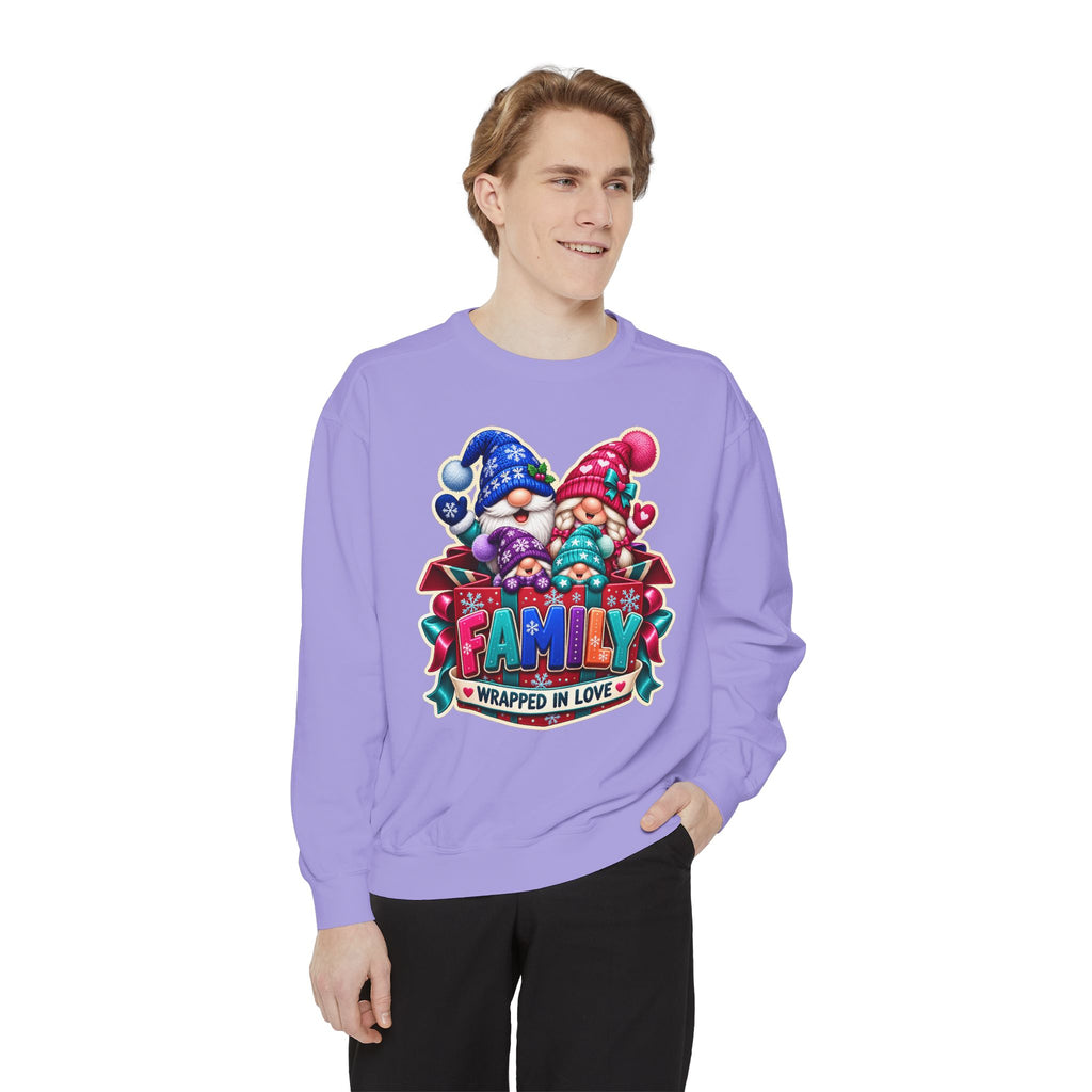 Family Wrapped in Gnome Love Christmas Sweatshirt