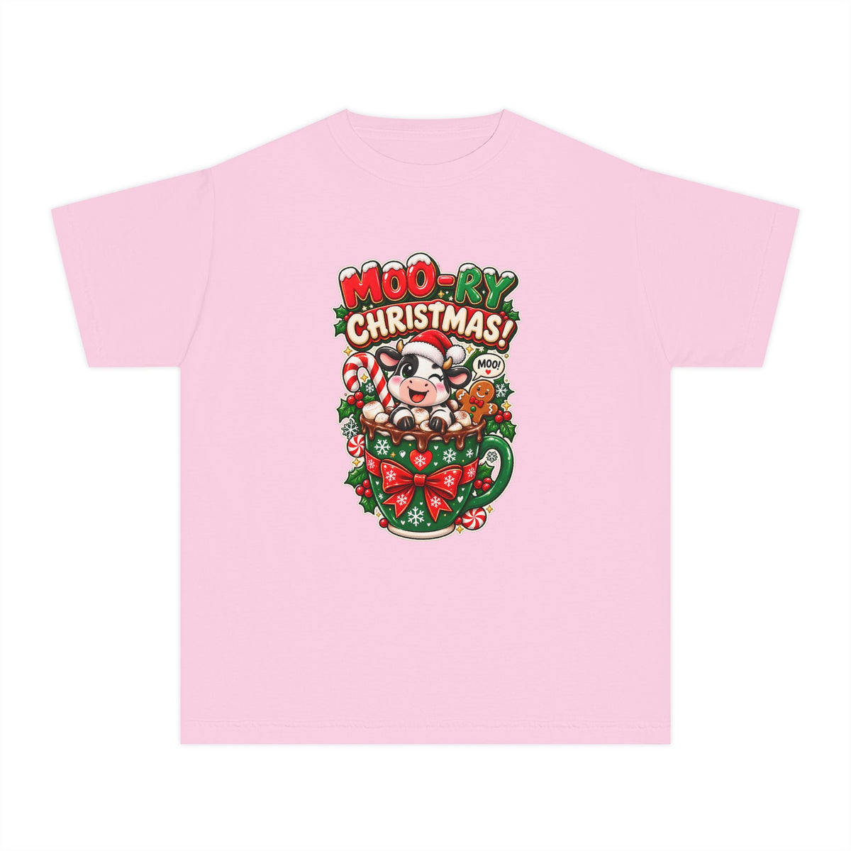 MOO-RY Christmas Youth Tee