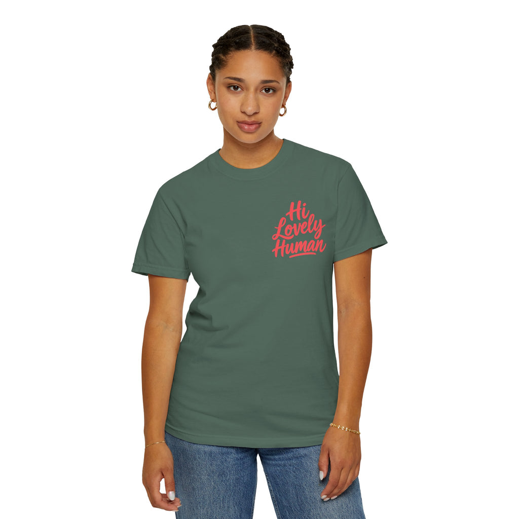 Hi Lovely Human Navy Garment-Dyed Comfort Colors® T-Shirt