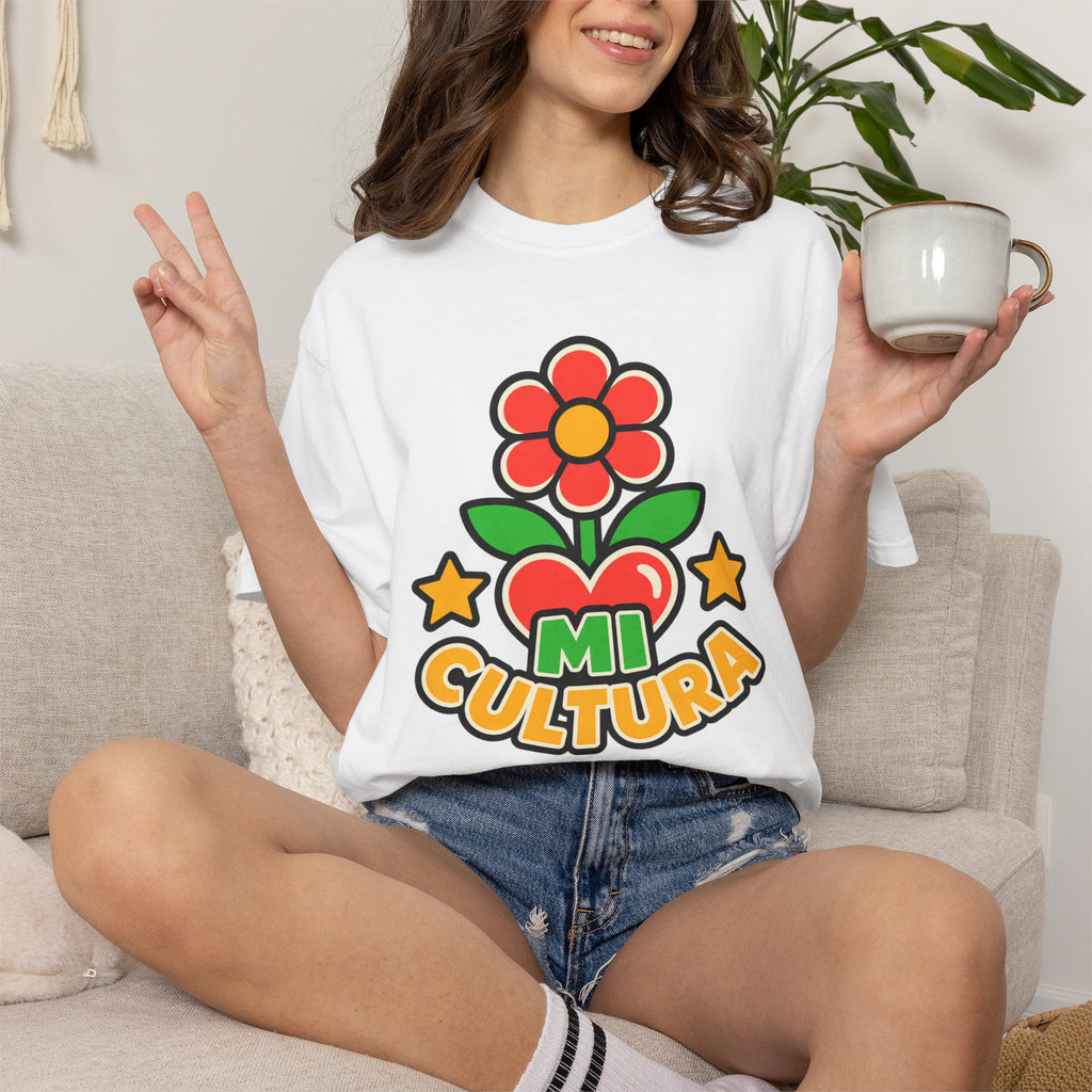Mi Cultura Latino Heritage Heavyweight Tee 🌺❤️