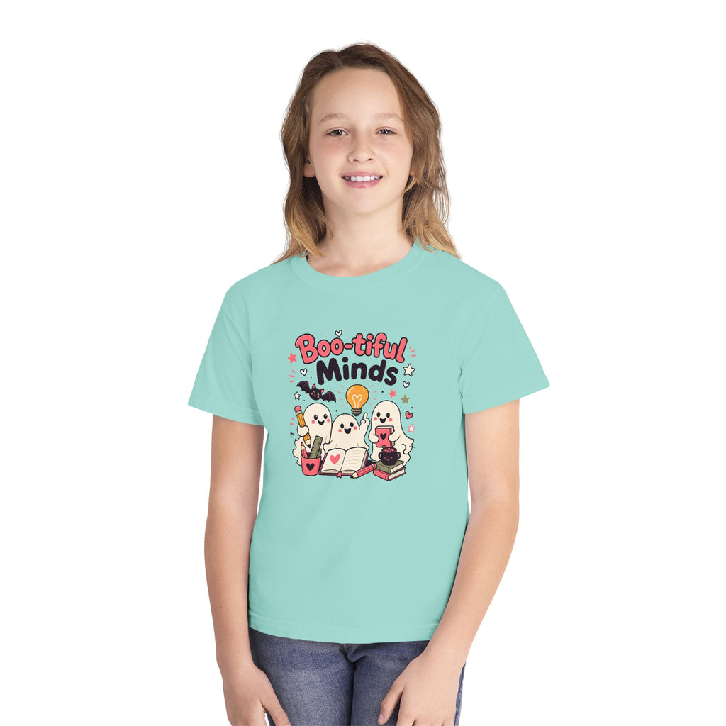 Boo-tiful Minds Youth Halloween Learning Tee 👻💡
