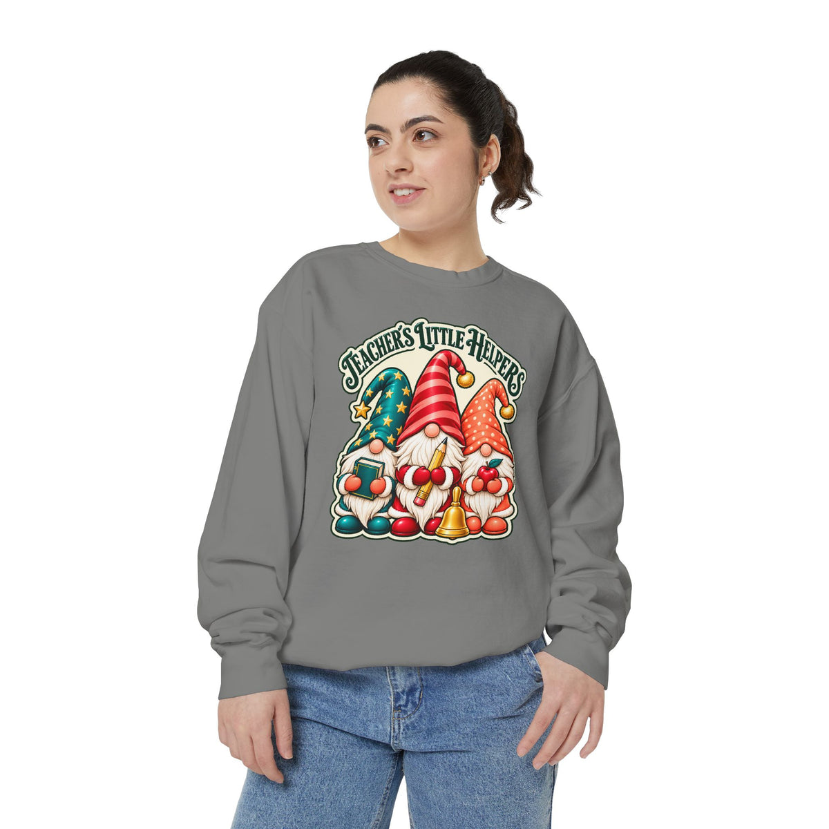 Teachers Little Helpers Gnome Christmas Sweatshirt