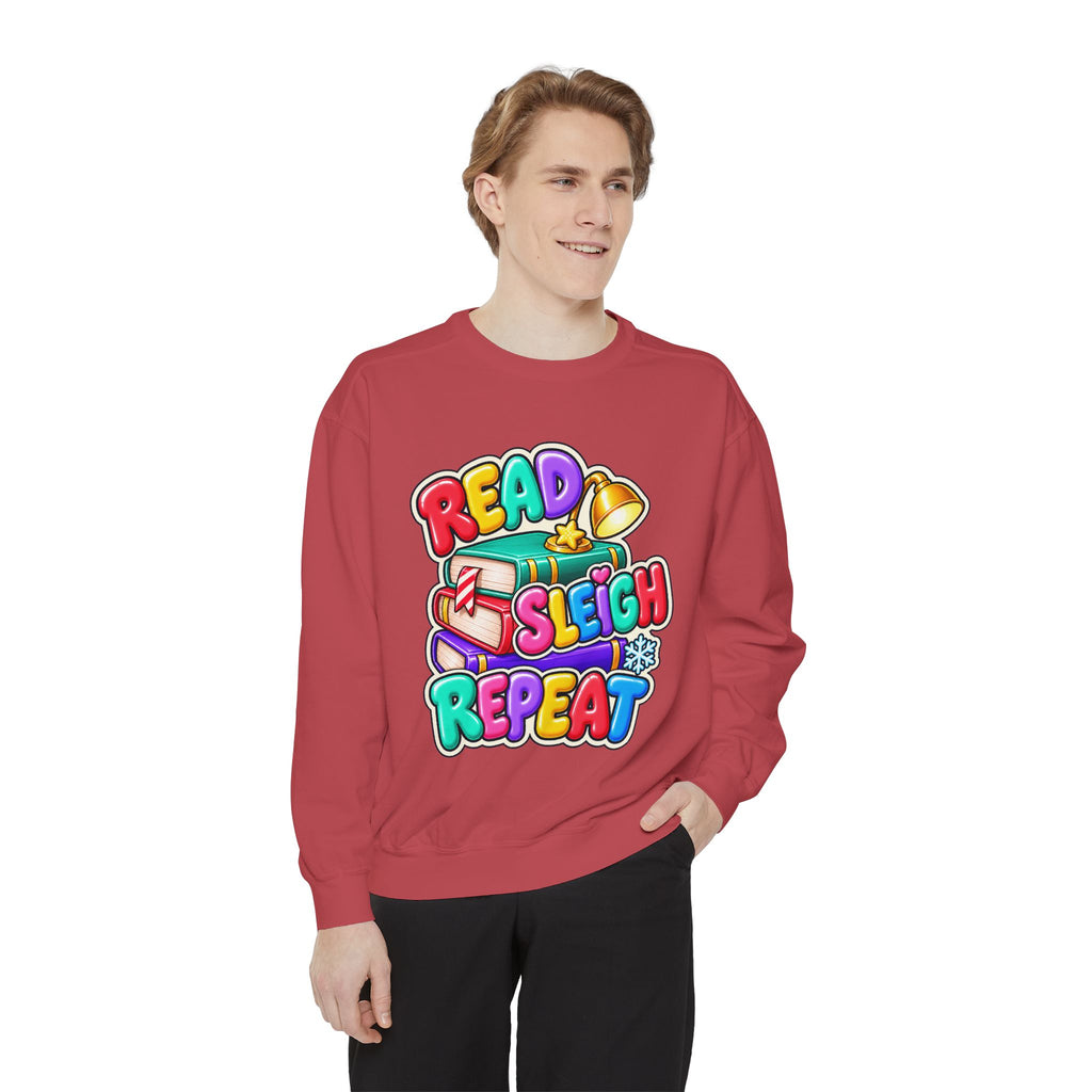 Read, Sleigh, Repeat Christmas Sweatshirt 📚🔔❄️