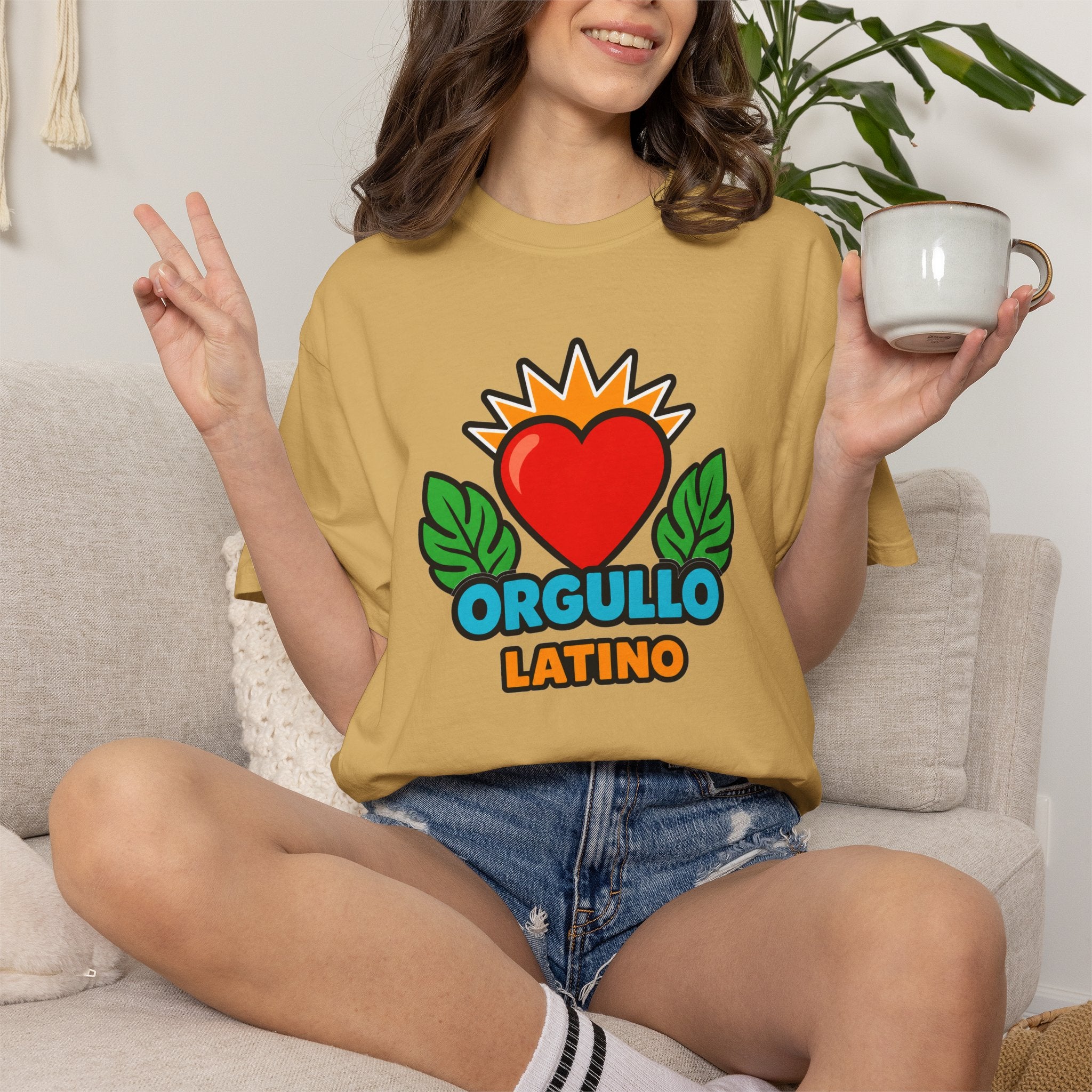 Orgullo Latino Heritage Heavyweight Tee ❤️🌿