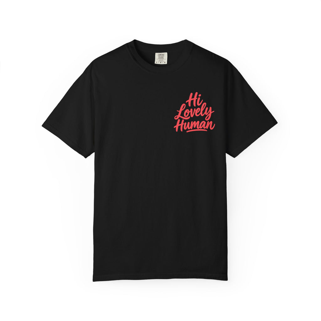 Hi Lovely Human Navy Garment-Dyed Comfort Colors® T-Shirt