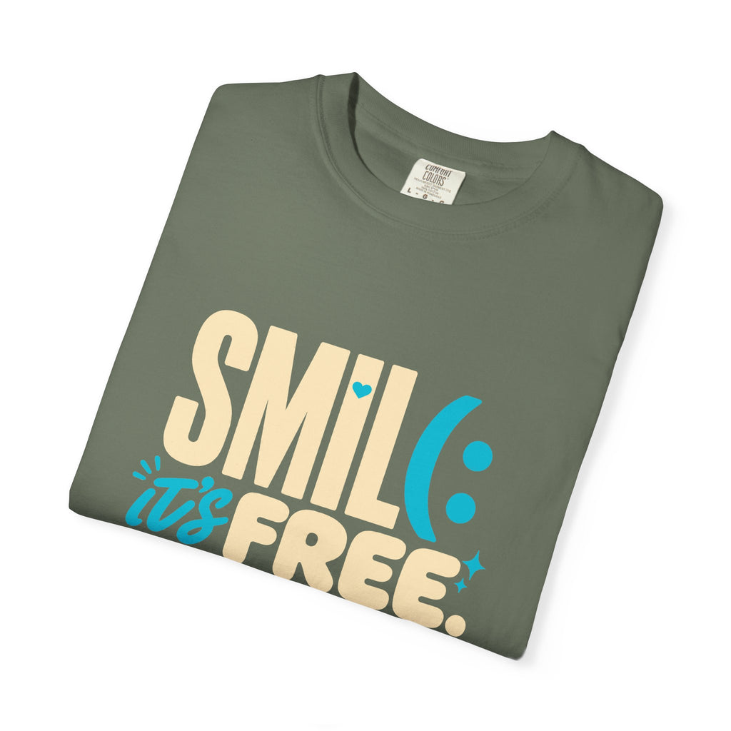SMIL(: It’s Free Garment-Dyed Graphic Tee