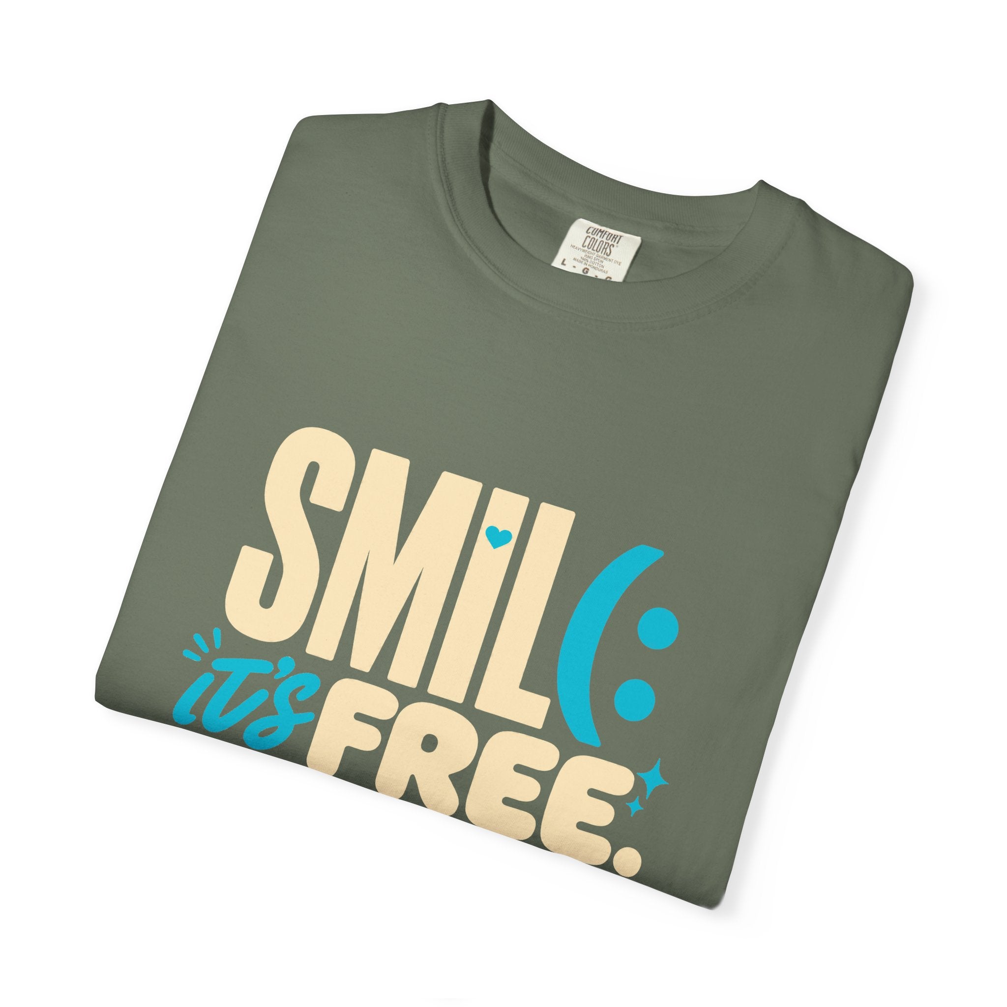 SMIL(: It’s Free Garment-Dyed Graphic Tee