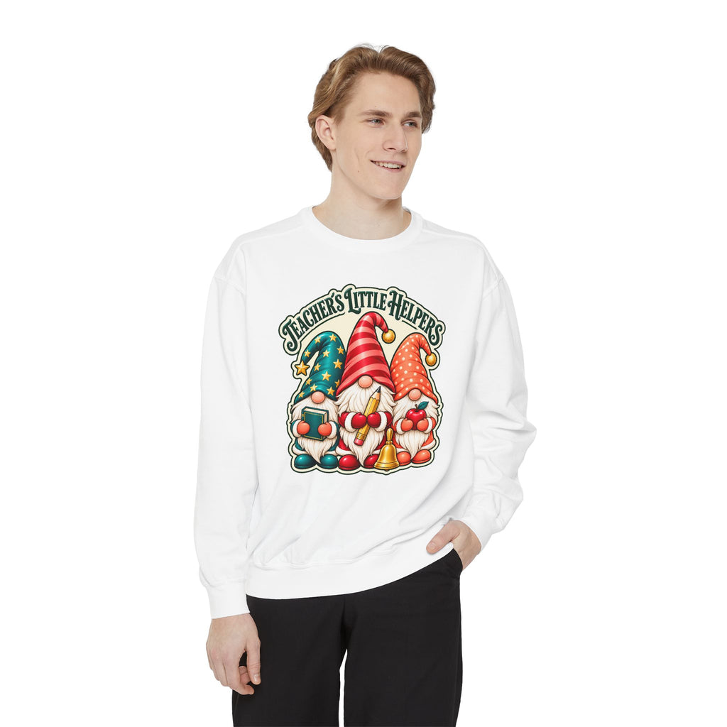 Teachers Little Helpers Gnome Christmas Sweatshirt