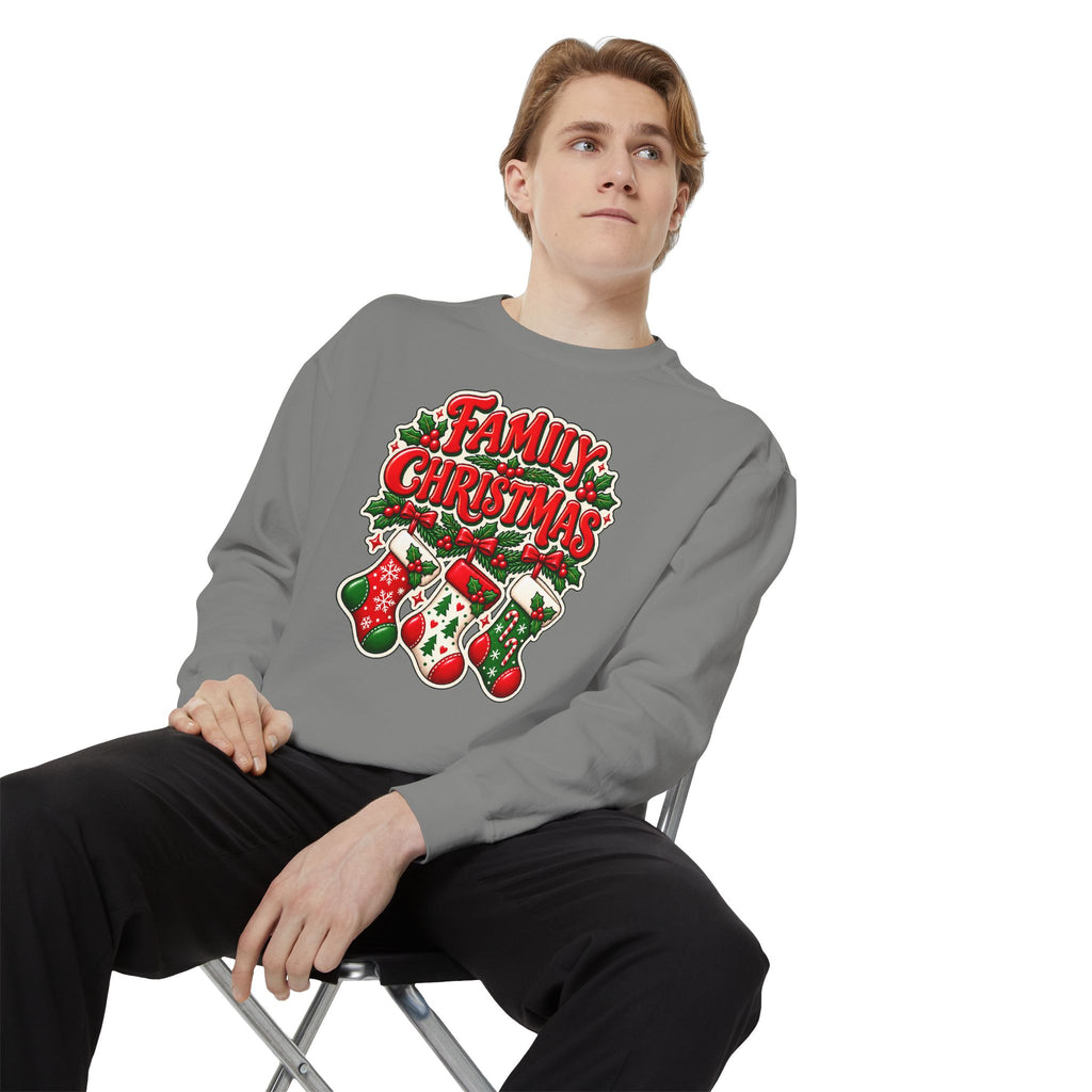 Family Christmas Stocking Holiday Sweatshirt