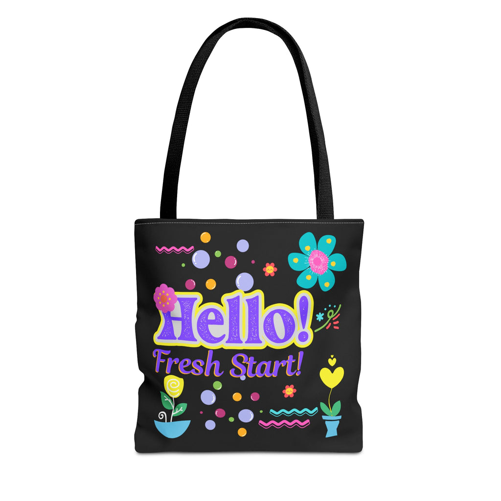 Hello Fresh Start / You've Got This" Retro Two-Sided Tote Bag