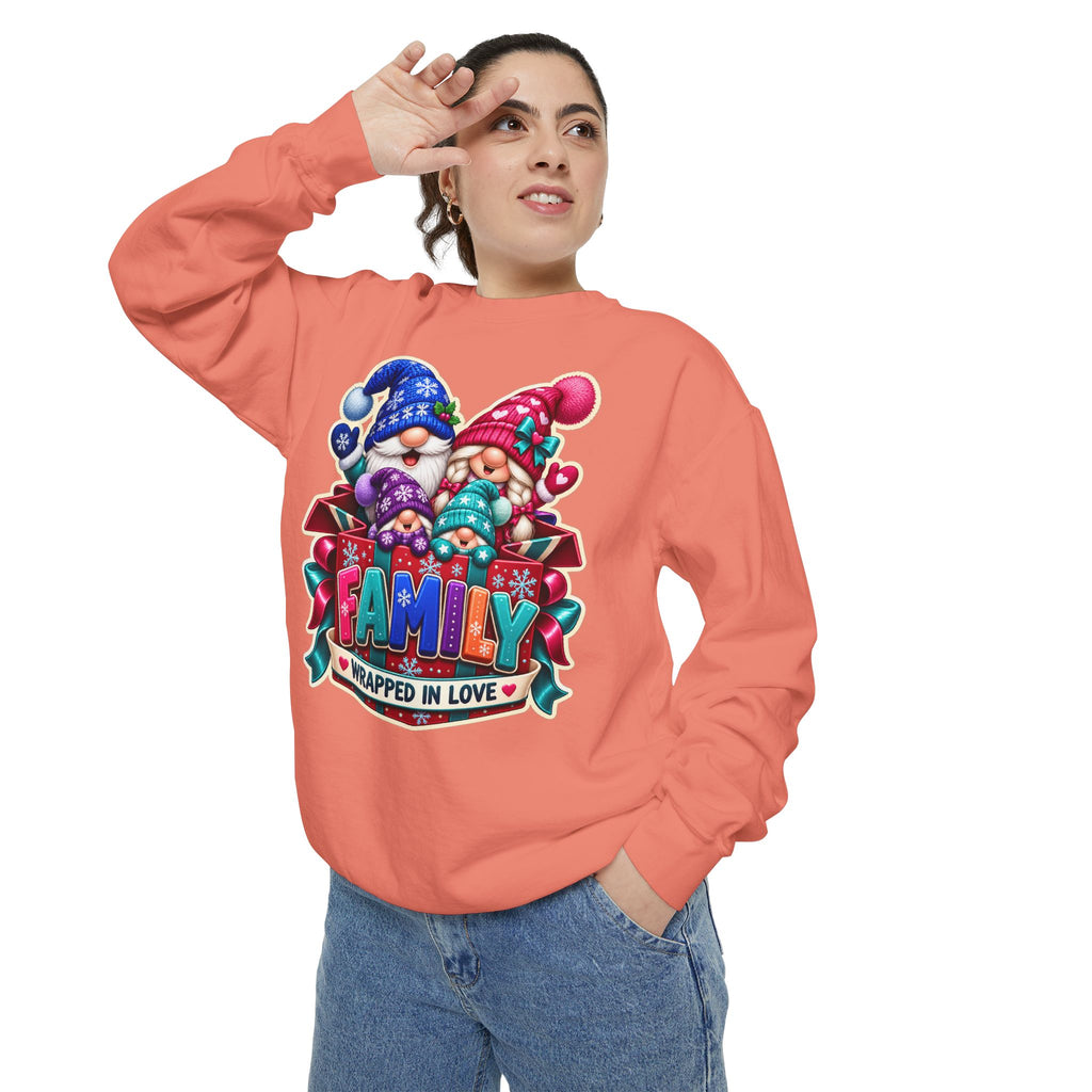 Family Wrapped in Gnome Love Christmas Sweatshirt