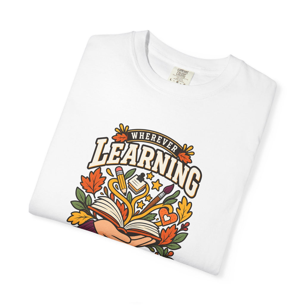 Wherever Learning Needs a Hand Teacher Heavyweight Tee 🍎📚
