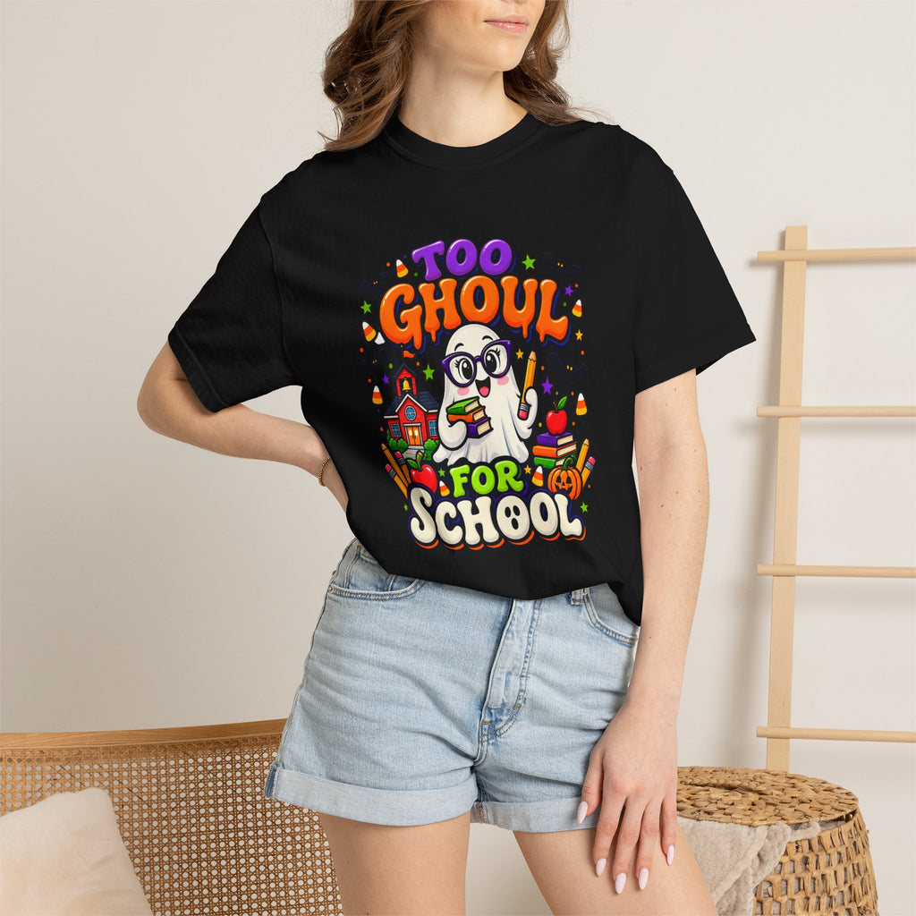 Too Ghoul for School T-Shirt — Cute Halloween Ghost Back-to-School Tee