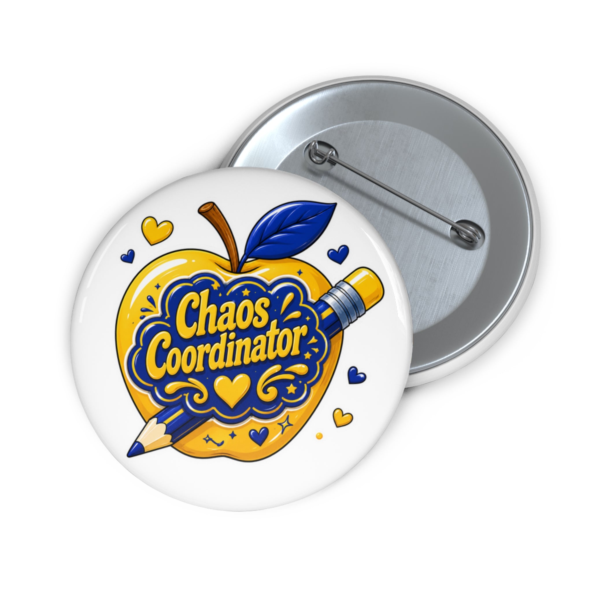 "Chaos Coordinator" Vintage Style Teacher Apple Badge