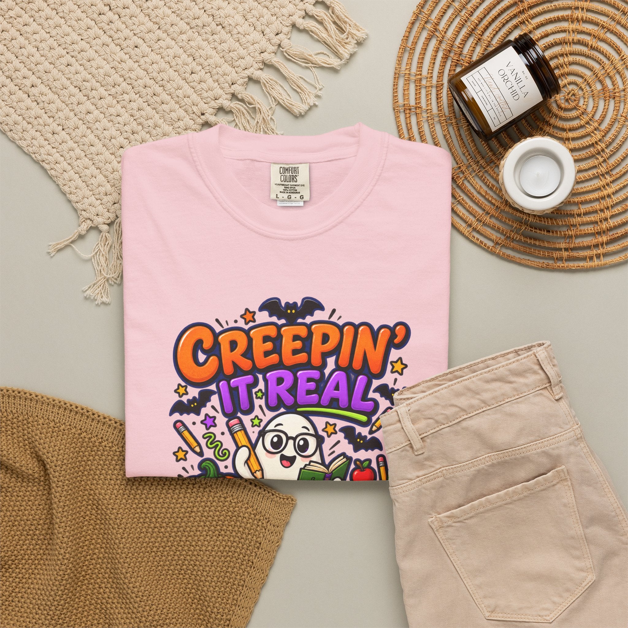Creepin' It Real in the Classroom Halloween T-Shirt