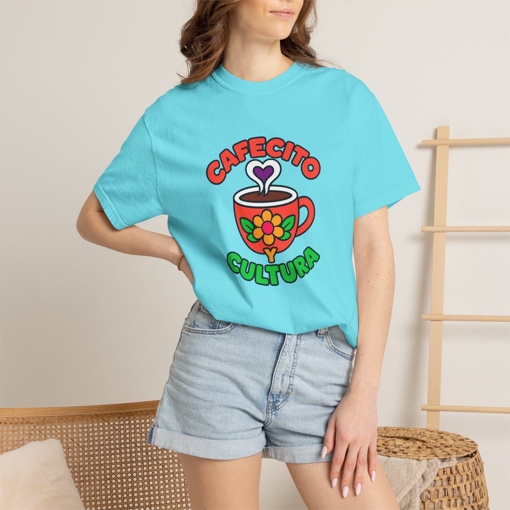 Cafecito Y Cultura Heavyweight Tee ☕🌼