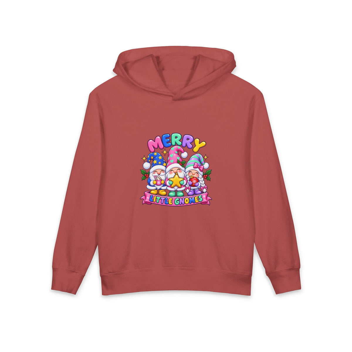 Merry Little Gnomes Christmas Youth Hoodie