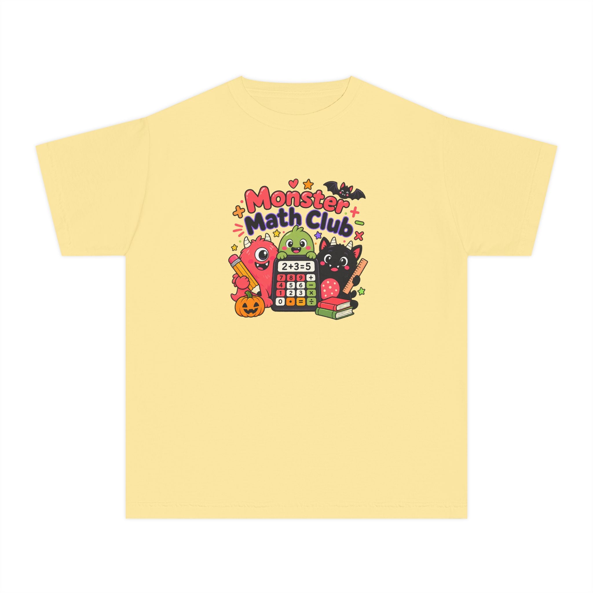 🎃 Monster Math Club Halloween Youth Retro Tee 🧮👻