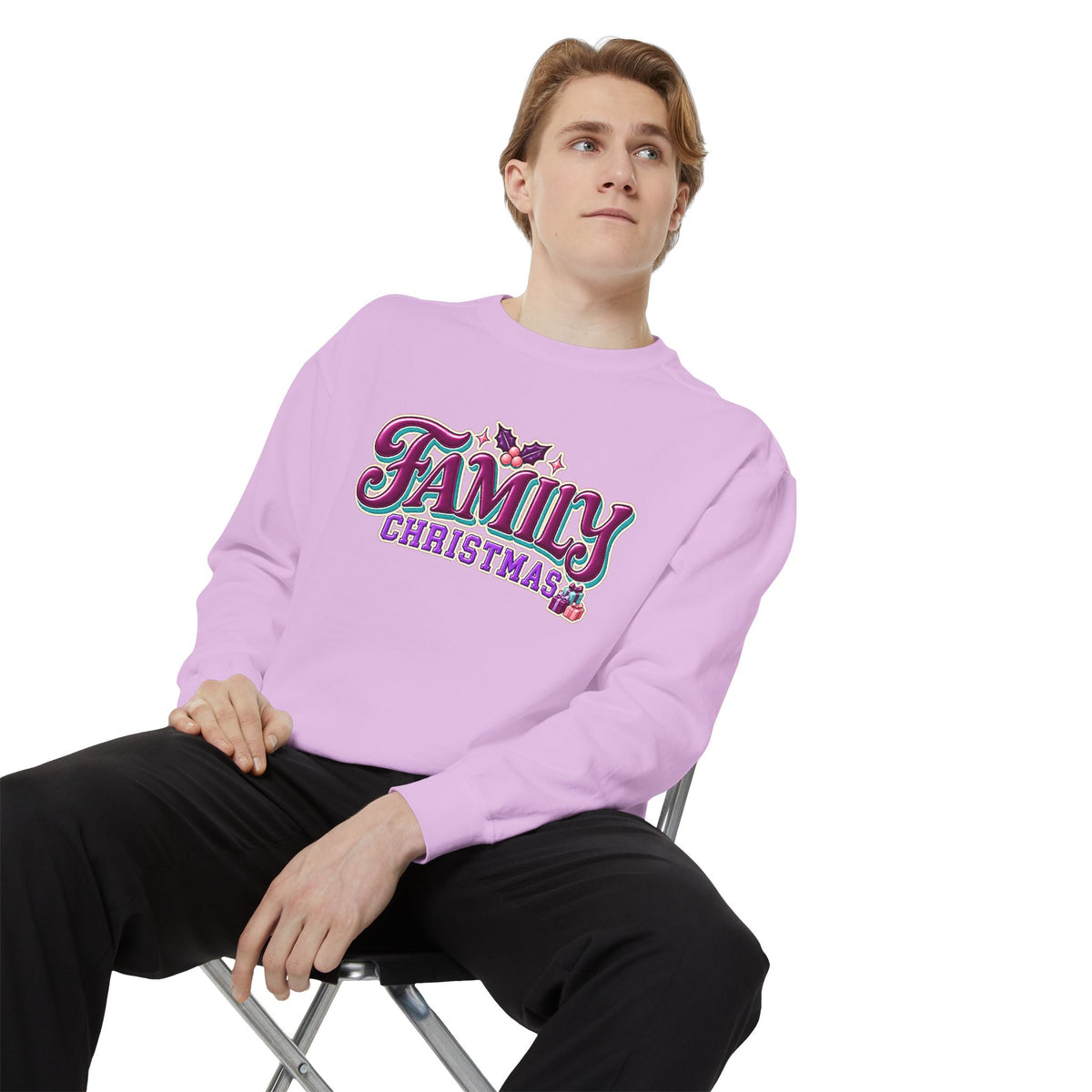Family Christmas Retro Holiday Sweatshirt