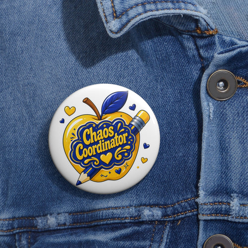 "Chaos Coordinator" Vintage Style Teacher Apple Badge
