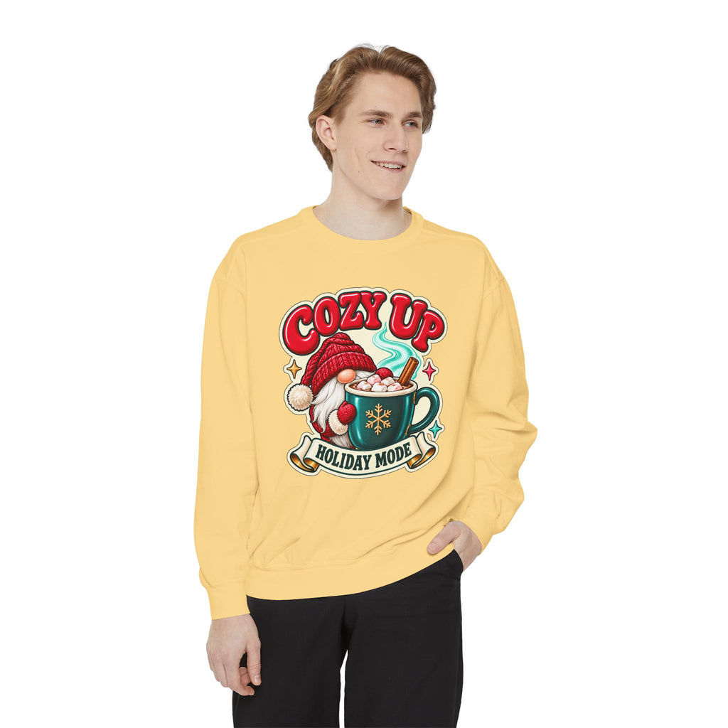 Cozy Up Christmas Mode Gnome Cocoa Sweatshirt