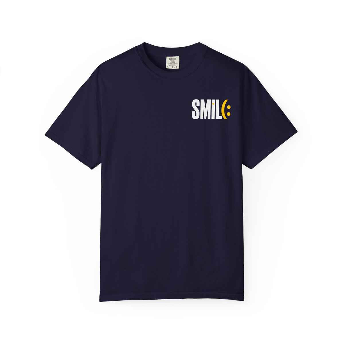 SMILE IT’S FREE! Front-and-Back Garment-Dyed Tee