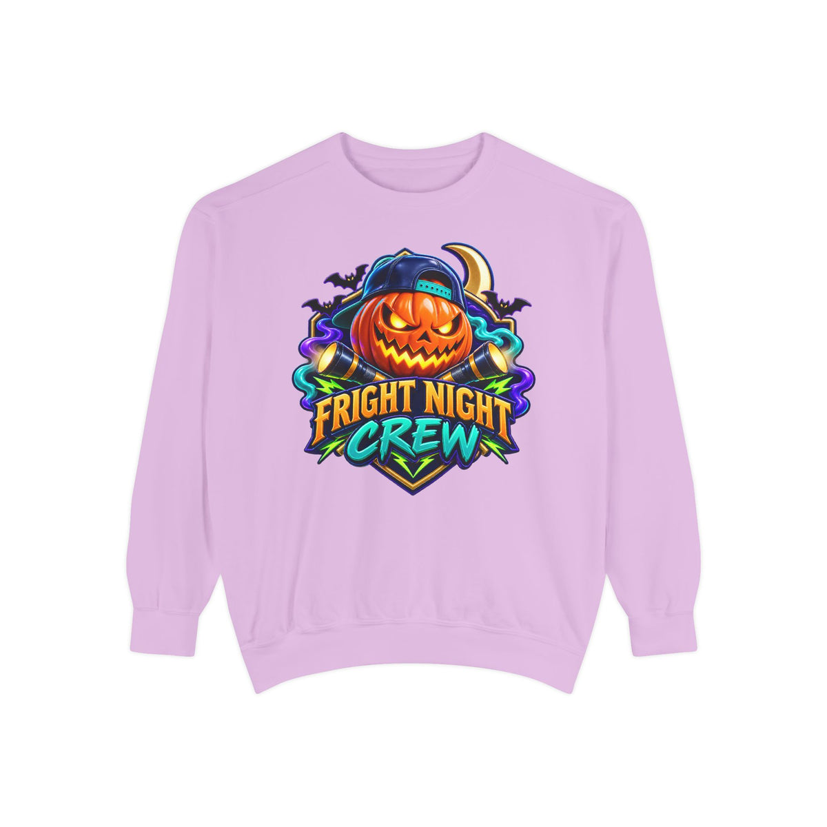 Fright Night Crew Halloween Sweatshirt 🎃 | Pumpkin Halloween Pullover