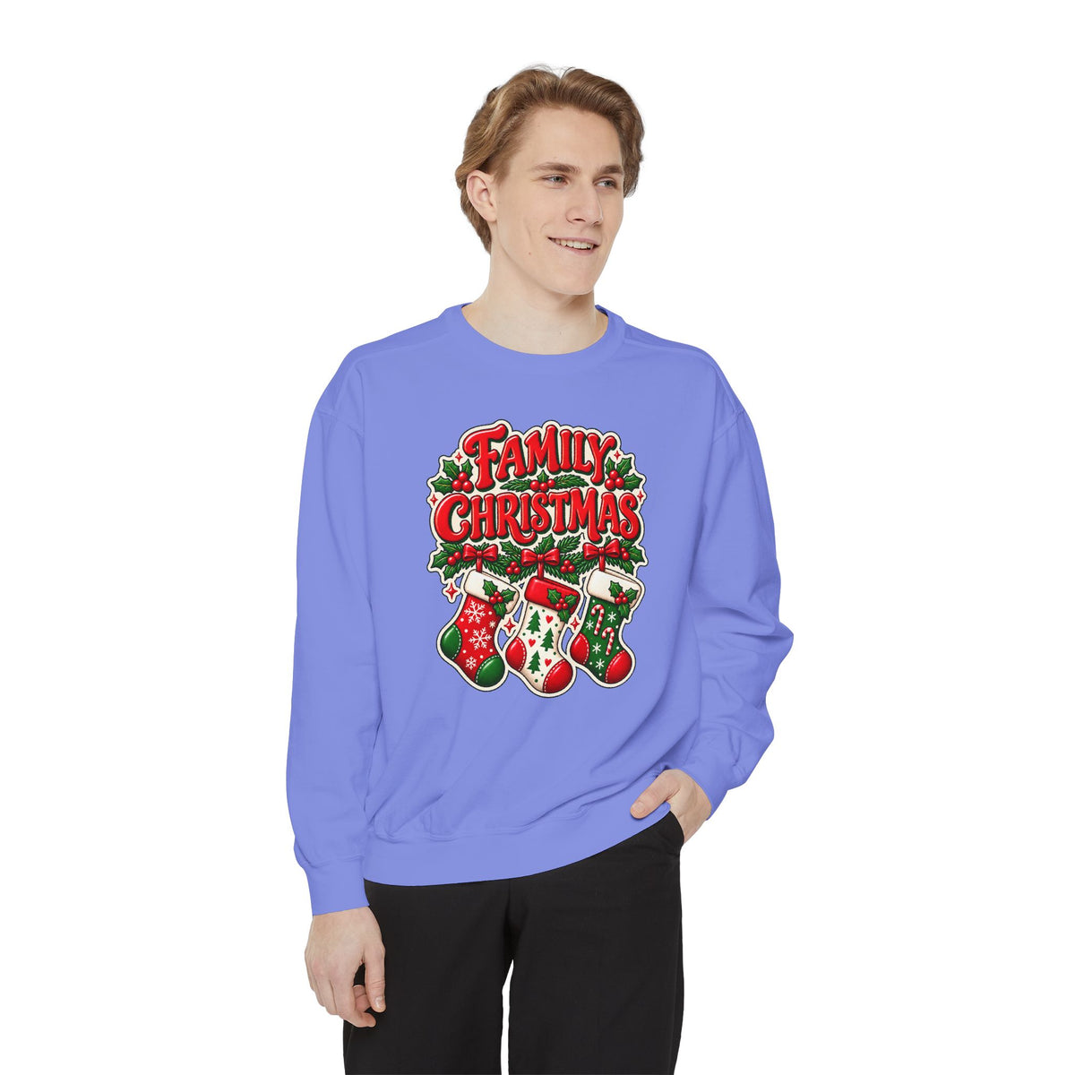 Family Christmas Stocking Holiday Sweatshirt