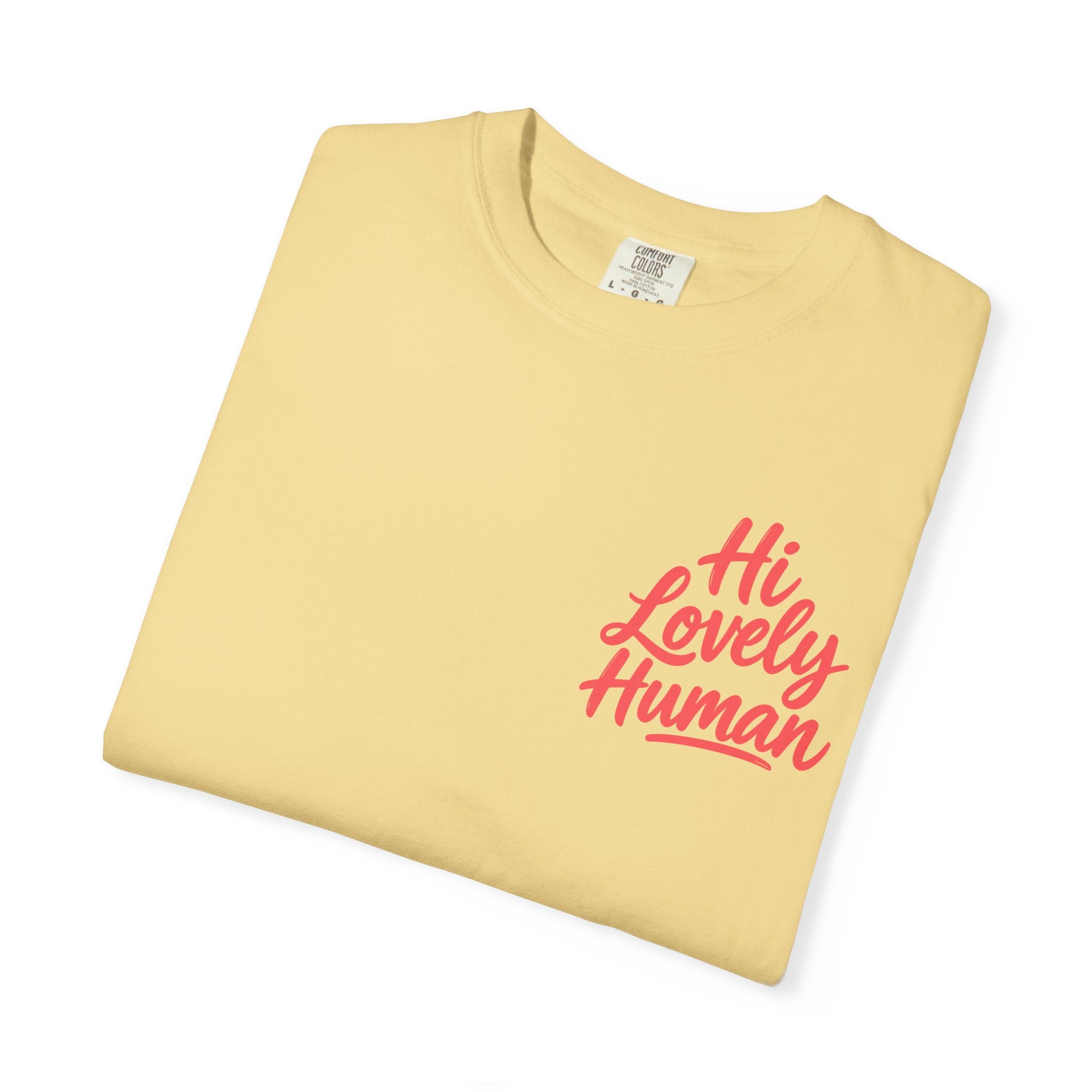 Hi Lovely Human Navy Garment-Dyed Comfort Colors® T-Shirt