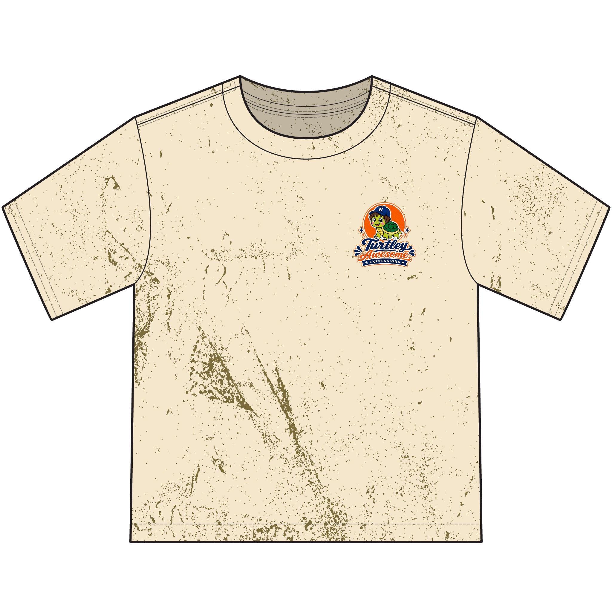 Turtley Awesome Distressed Youth Comfort Colors® Tee 🐢✨
