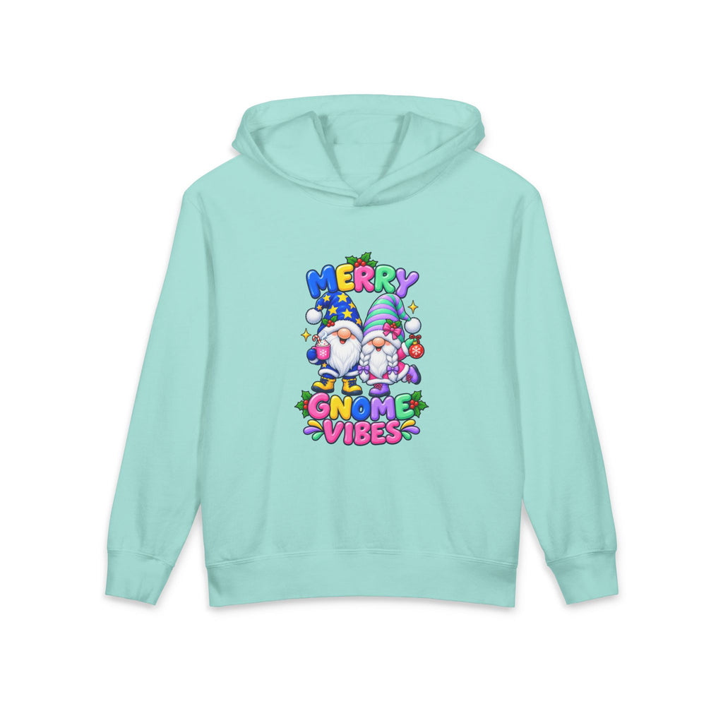 Merry Gnome Vibes Youth Christmas Hoodie