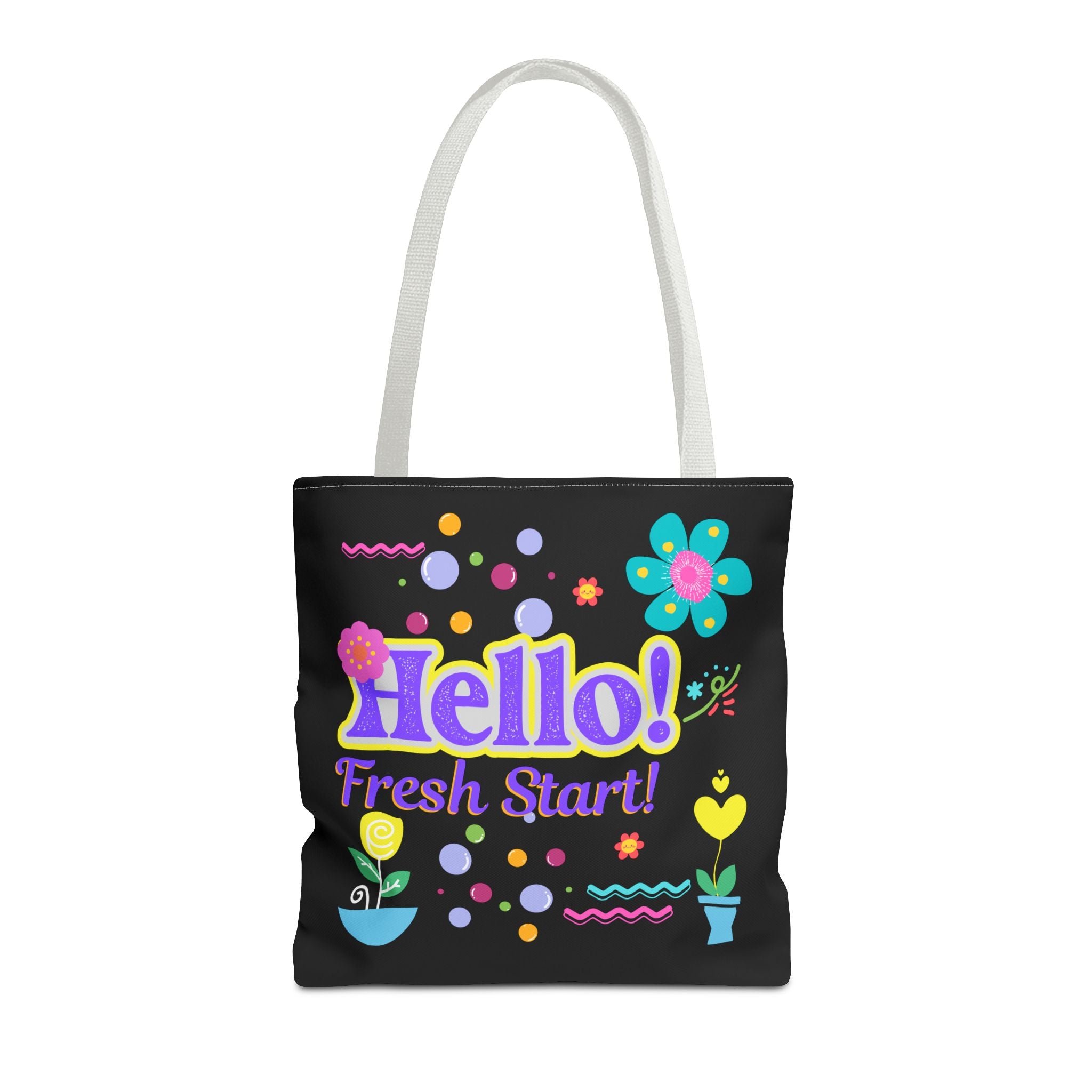 Hello Fresh Start / You've Got This" Retro Two-Sided Tote Bag