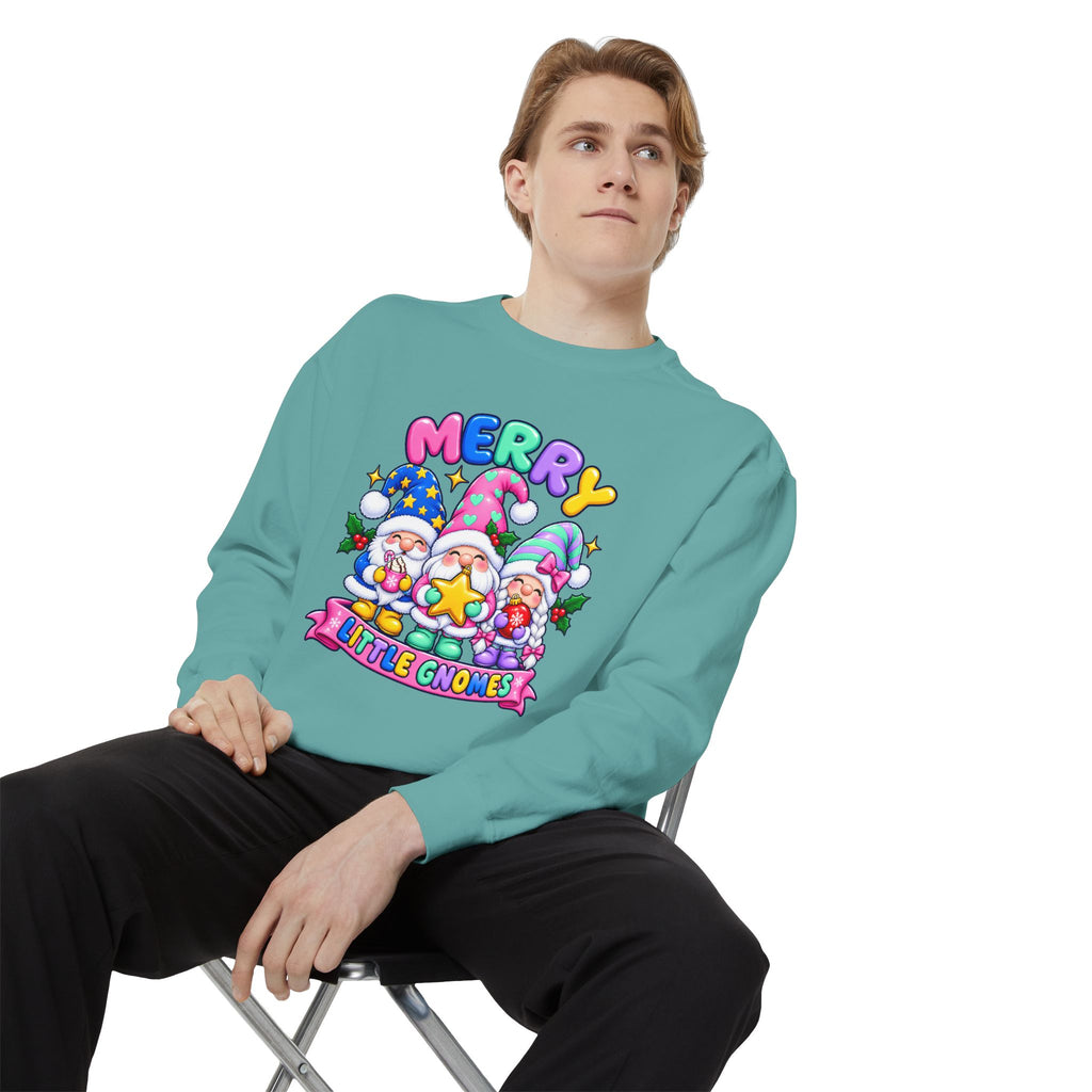 Merry Little Gnomes Sweatshirt Cute Christmas Holiday Crewneck