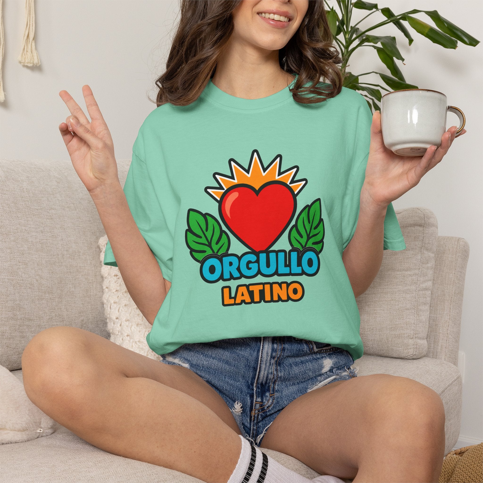 Orgullo Latino Heritage Heavyweight Tee ❤️🌿