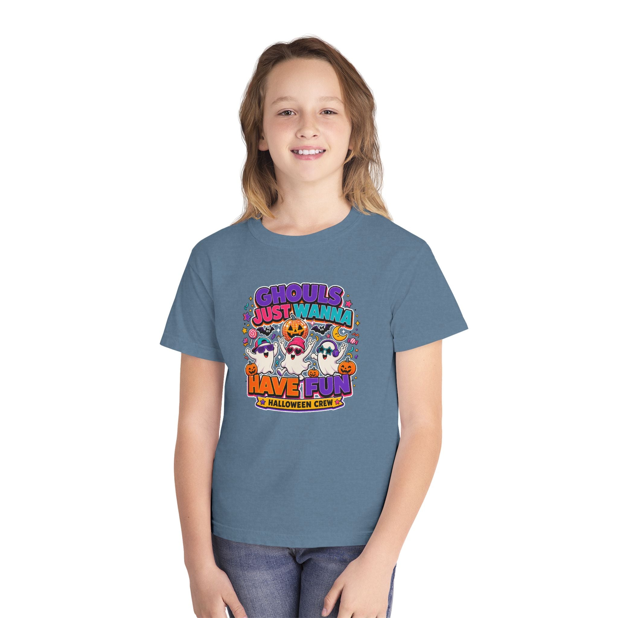 Ghouls Just Wanna Have Fun Youth Halloween Tee 🎃👻