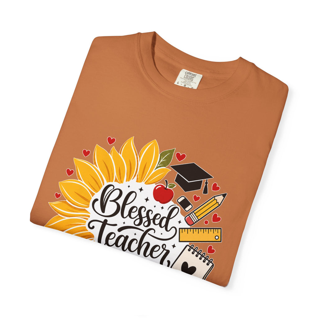Blessed Teacher Heavyweight Tee 🌻📚✏️