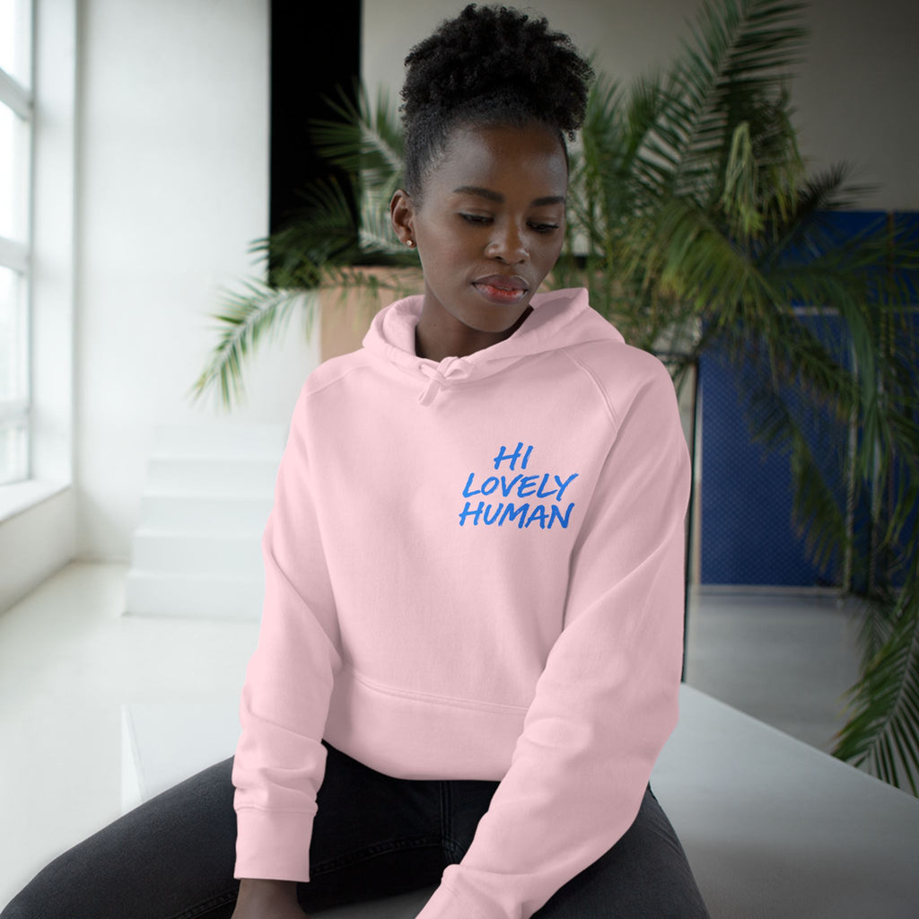 Hi Lovely Human Hoodie — "I Love Seeing You Happy" Cozy Positive Message Hoodie