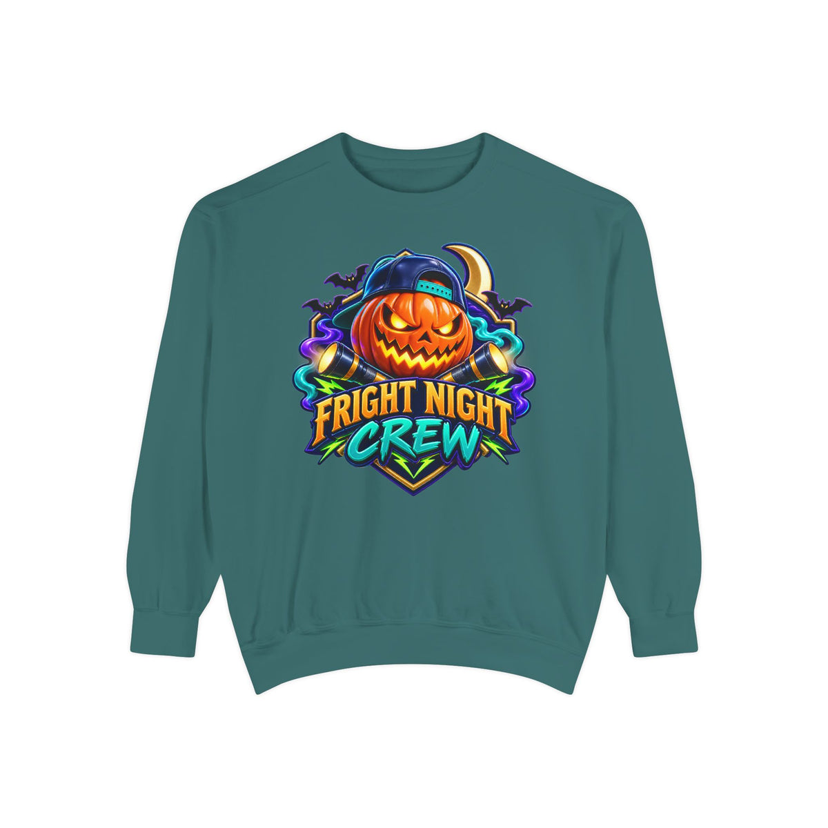 Fright Night Crew Halloween Sweatshirt 🎃 | Pumpkin Halloween Pullover