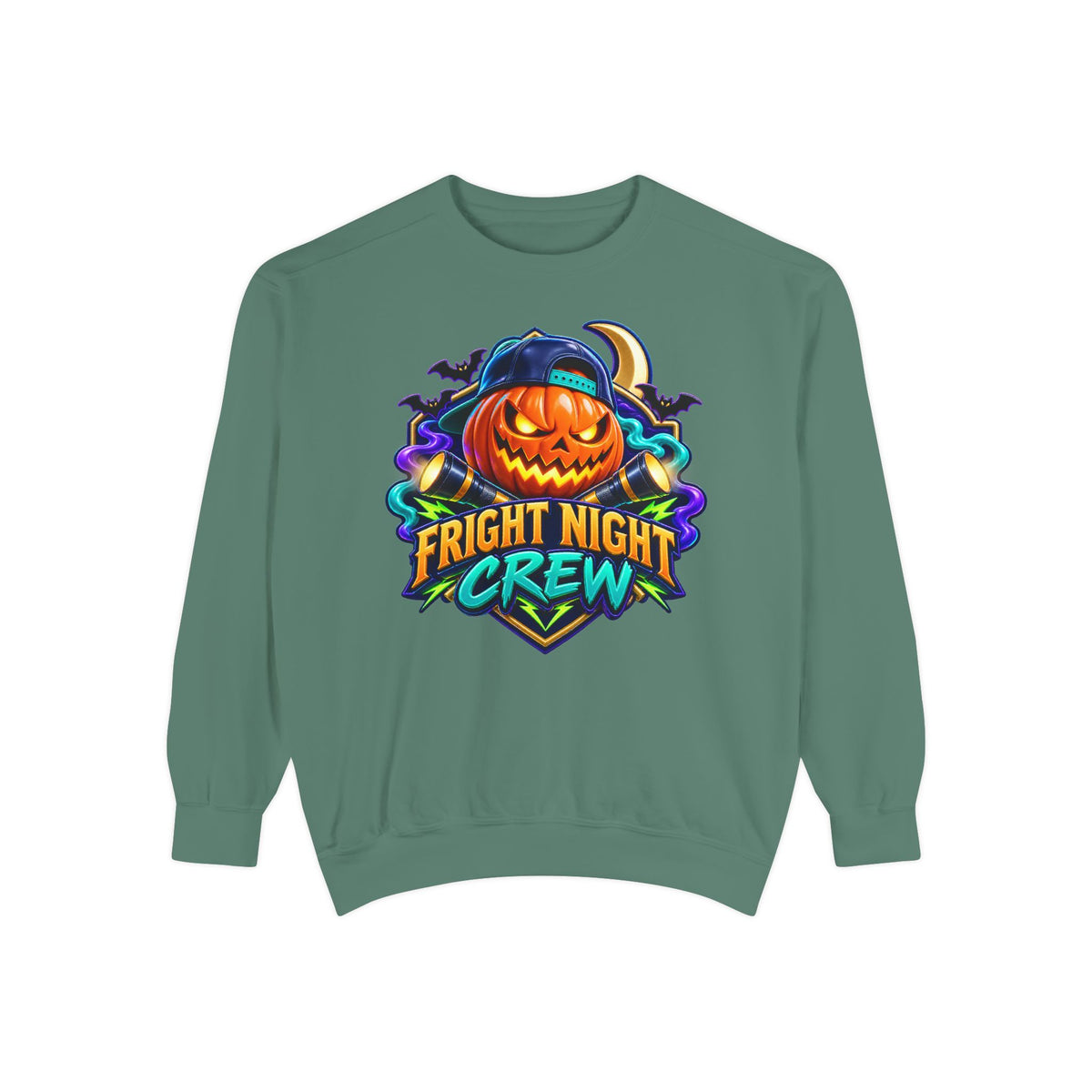 Fright Night Crew Halloween Sweatshirt 🎃 | Pumpkin Halloween Pullover