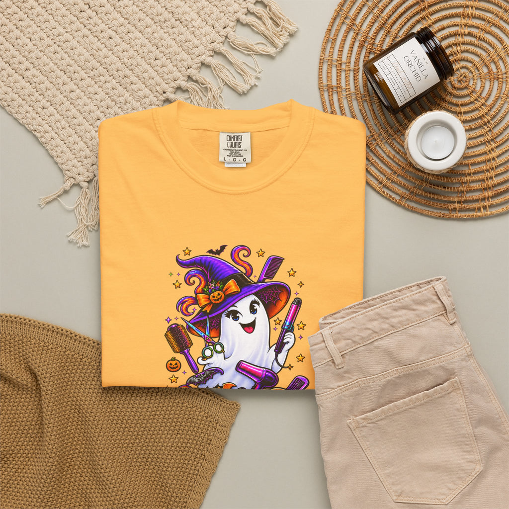 Spooky Stylist Halloween Tee – Adult Unisex Beauty Salon Party Shirt
