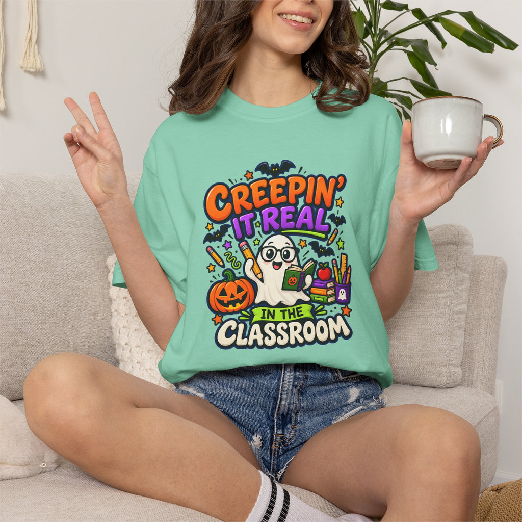 Creepin' It Real in the Classroom Halloween T-Shirt