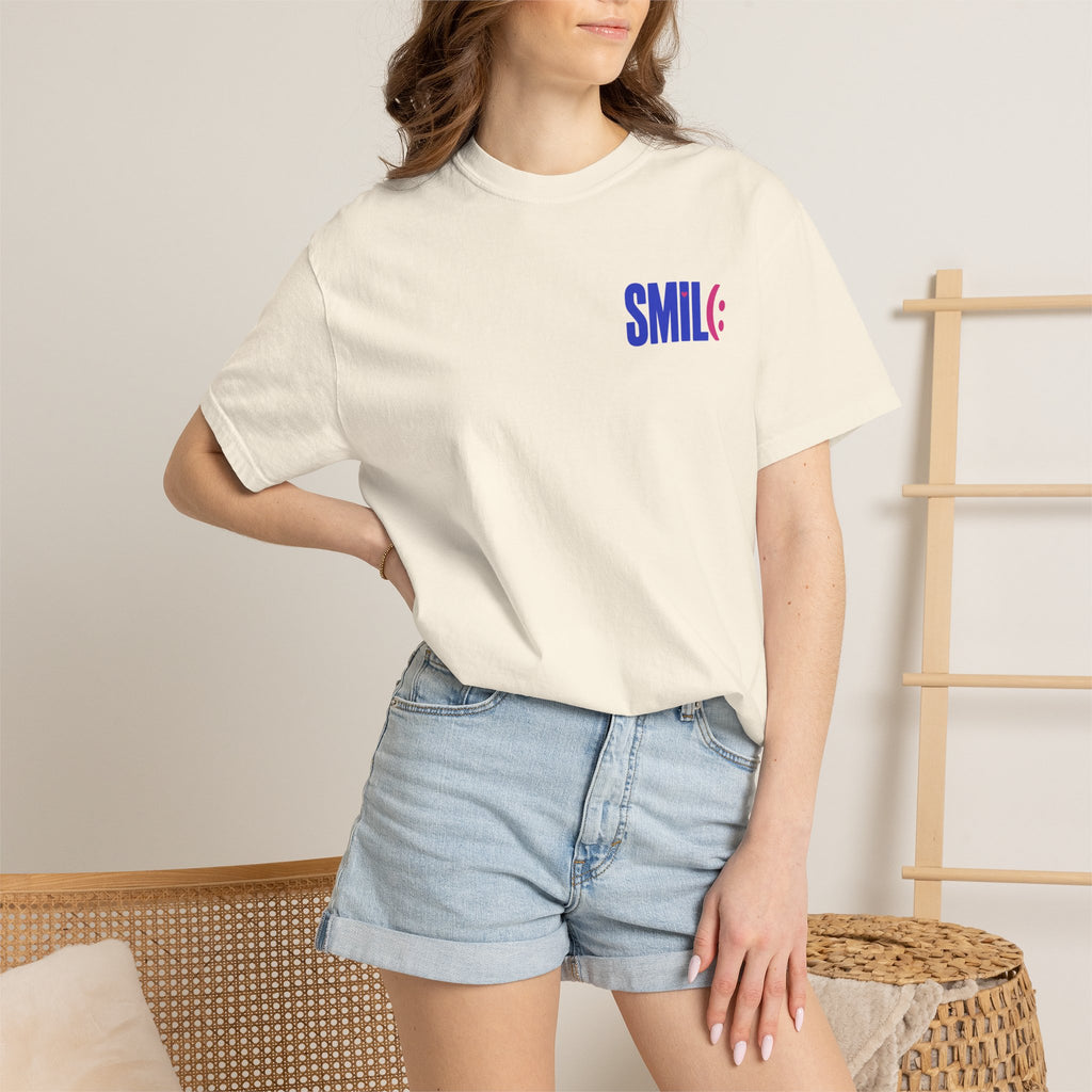 SMIL(: It’s Free Garment-Dyed Graphic Tee